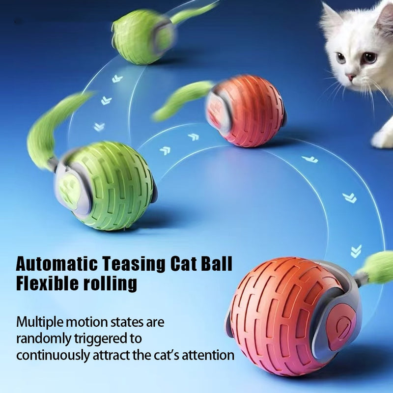 New Interactive Cat Toys Ball Auto Electric Rolling Ball Toys For Cat